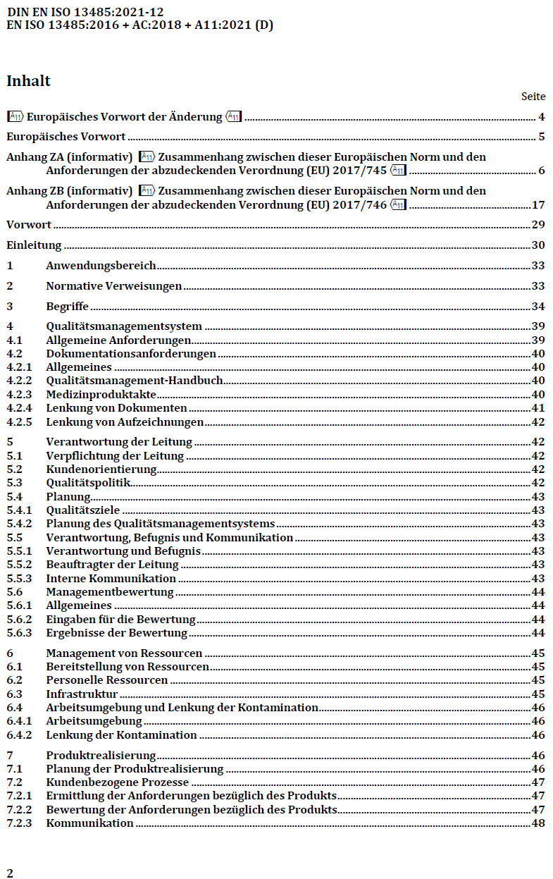 DIN EN ISO 13485 für Medizinprodukte - Qualitätsmanagement